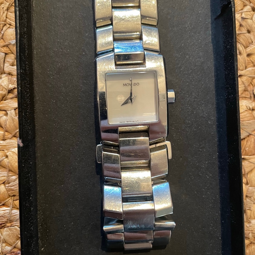 Movado Vintage Original Swiss Made with Pearlated Dial